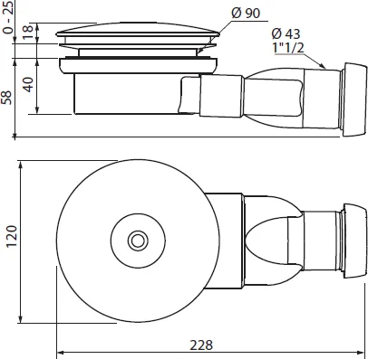 Душевой поддон Cezares Tray 120х90 см правый - фото 3
