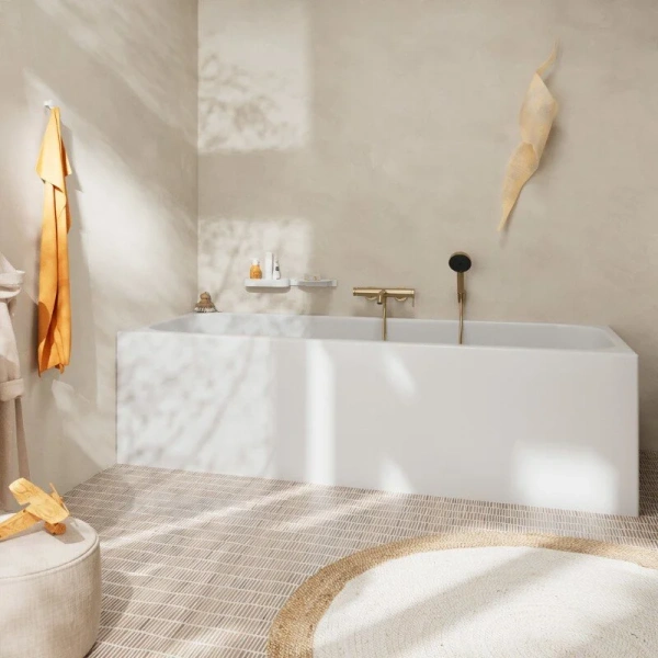 Смеситель для ванны Hansgrohe Tecturis S шлифованная бронза - фото 3