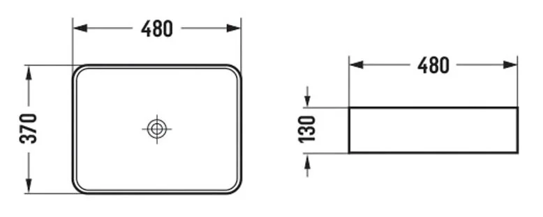 Раковина Azario 48 см накладная - фото 2