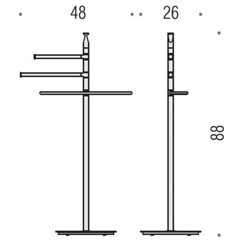 Стойка для ванной Colombo Planets напольная - фото 3