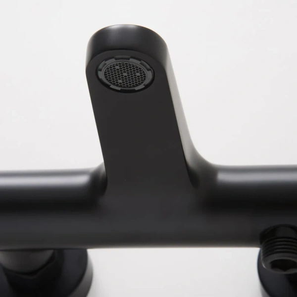 Смеситель для ванны WasserKRAFT Elbe черный матовый, с коротким изливом - фото 7