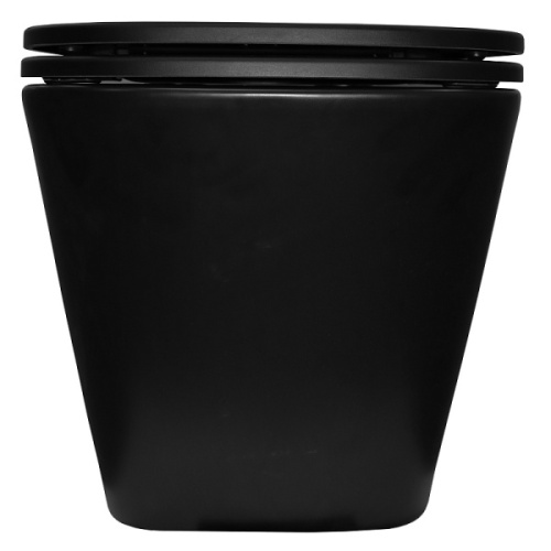 Унитаз подвесной Azario Teramo черный матовый, черные - фото 6