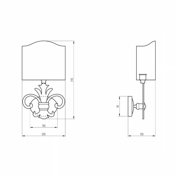 Светильник Migliore Mirella золото, классические, ретро, декорированные - фото 2