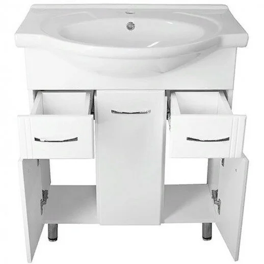 Тумба под раковину Напольная Style Line Эко Стандарт 71 см, белая - фото 5