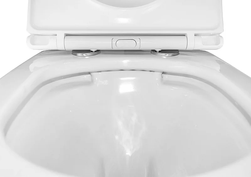 Унитаз подвесной Azario Uno с сиденьем микролифт, с горизонтальным, прямым выпуском, с прямым выпуском index_1 - фото 16