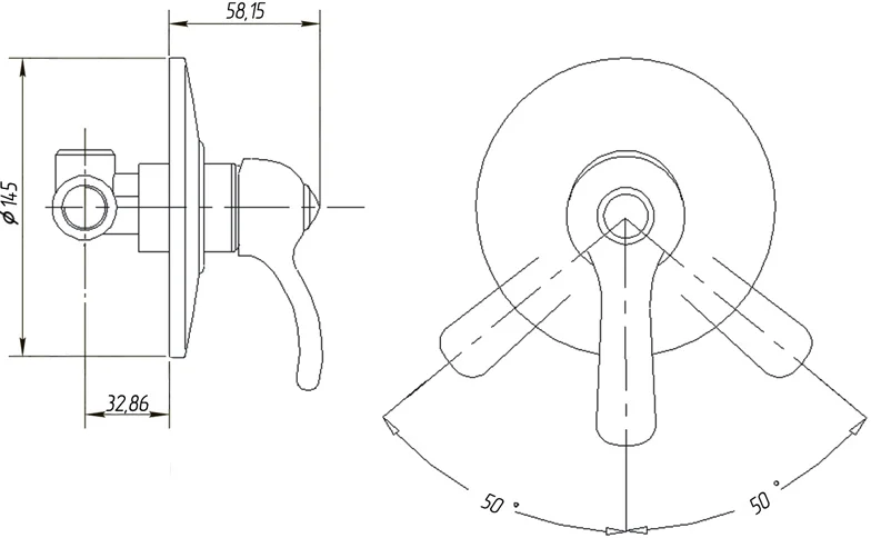 Смеситель для душа Migliore Lem бронза, для душа - фото 2