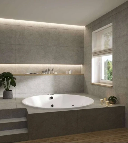 Ванна акриловая Vayer Eva D180, 180 х 180 см, круглая, белая, Гл000025681, приставные, встраиваемые - фото 6