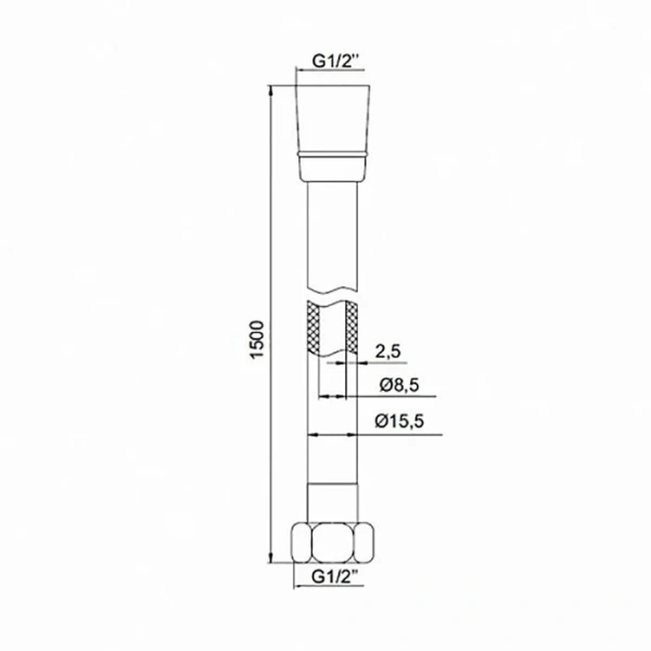 Шланг для душа IDDIS 200 см - фото 2