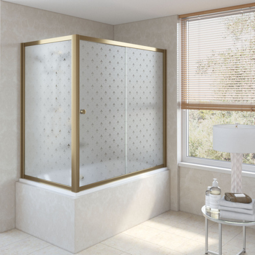 Душевая шторка на ванную стекло флёр-де-лис Vegas-glass ZV+ZVF 150х70 R05 L - фото 41