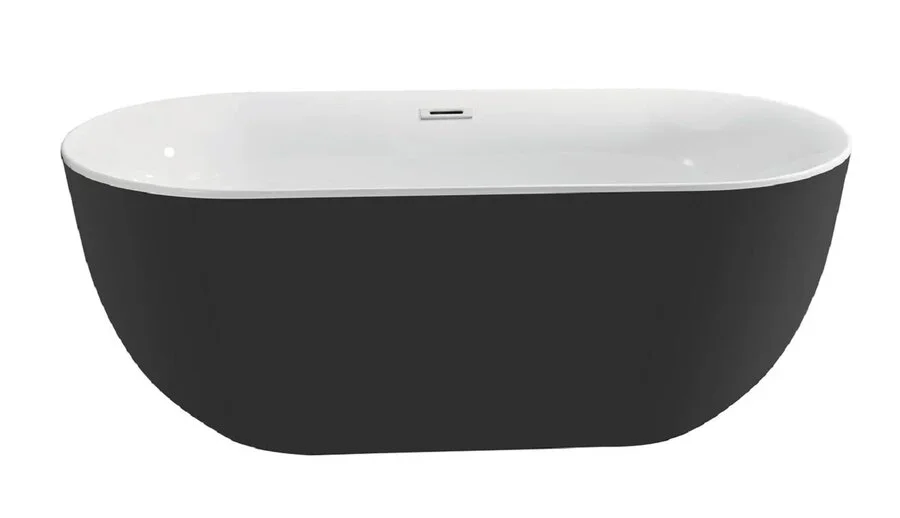 Ванна акриловая Акватек Афина 170x78 см черная - фото 1