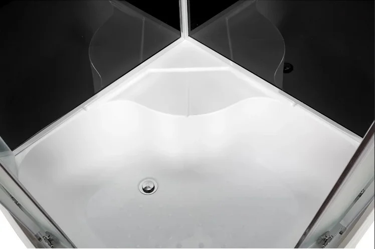 Душевая кабина Deto B 90х90 см без крыши, стеклянные, рифленые - фото 7