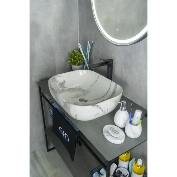 Тумба под раковину подвесная Cezares Avril 100 см Rovere scuro Soft, 100 см - фото 6