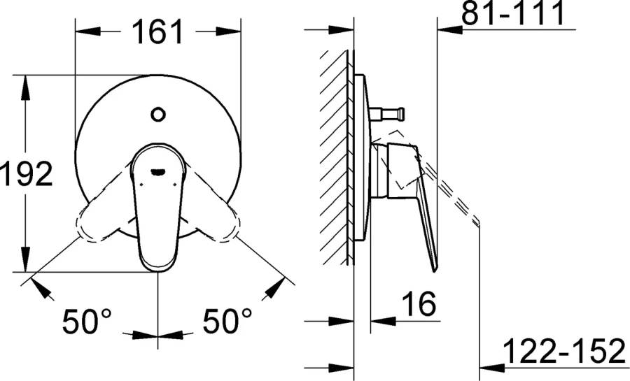 Смеситель для ванны Grohe Eurodisc Cosmopolitan 19548 - фото 3
