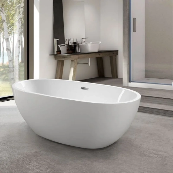 Ванна акриловая Vincea 165x75 см отдельностоящая - фото 3