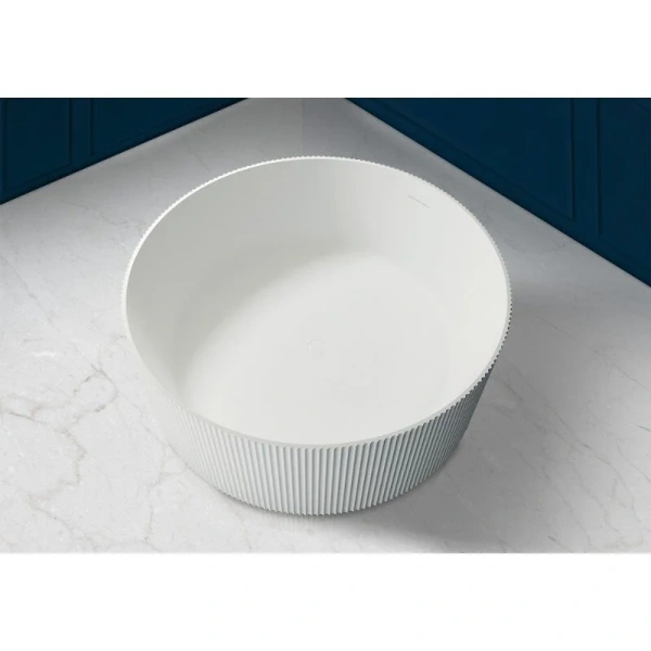 Ванна из искусственного камня Abber Stein 150x150 см белая матовая - фото 3