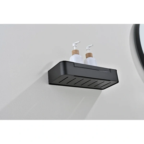 Полочка для ванной Акватек черный матовый, черные index_1 - фото 9