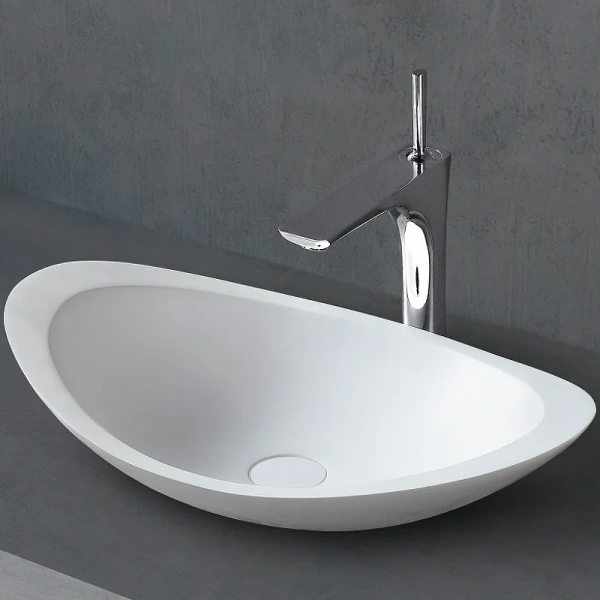 Раковина Abber Stein 60 см белая матовая - фото 1