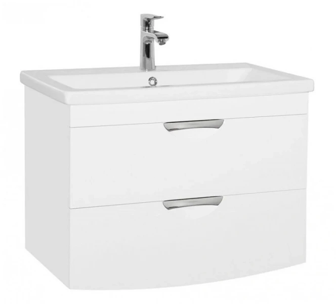 Тумба с раковиной подвесная Style Line Жасмин-2 ЛС-000010037 80 см с ящиками