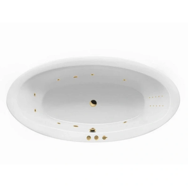 Ванна гидромассажная Excellent Lumina Smart Nano 190 x 95 см, белый/золото, WAEX.LUM19.SMARTNANO.GL - фото 1