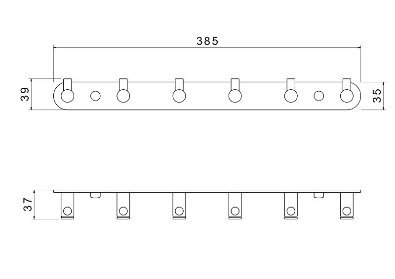 Крючок для ванной Акватек Европа оружейная сталь - фото 2