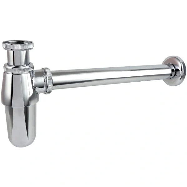 Сифон для раковины Акватек бутылочный хром - фото 1