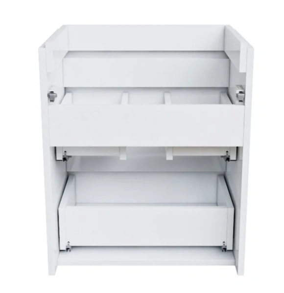 Тумба под раковину подвесная IDDIS Zodiac 50 см белая, моноблок - фото 5