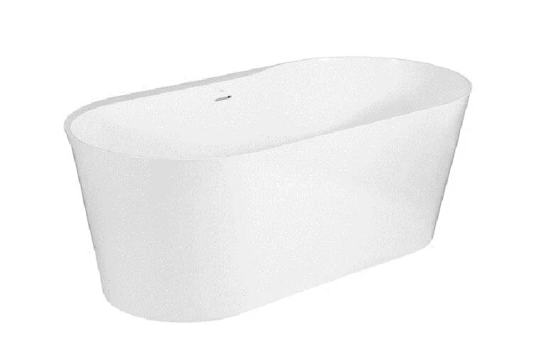Ванна каменная Roca Raina 159 х 79 см 248466000, литой мрамор Stonex, овальная, белая - фото 3