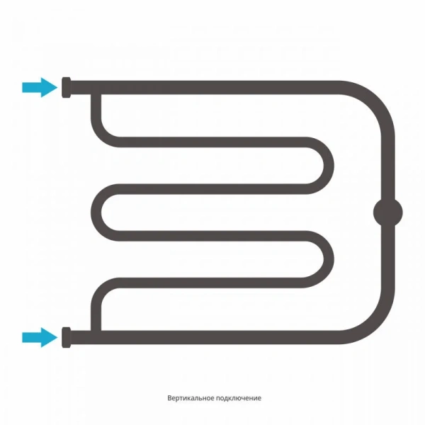 Полотенцесушитель водяной Сунержа Лира+ 65х50 см белый матовый, е образные - фото 4