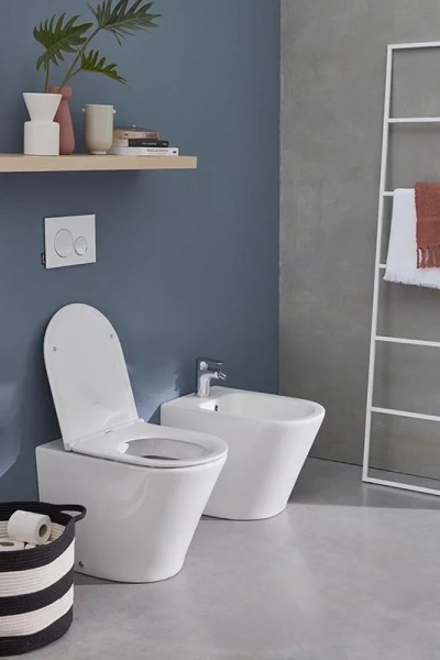 Унитаз напольный Jacob Delafon Rodin+ EDAA102 безободковый, современные, hi-tech, круглые - фото 5