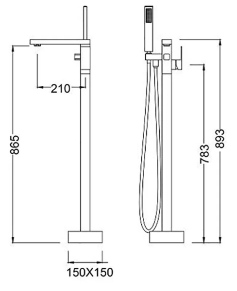 Смеситель для ванны Timo Selene хром 2200/00Y-CR - фото 2