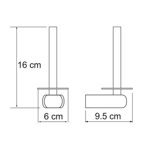 Бумагодержатель WasserKRAFT Berkel хром - фото 2