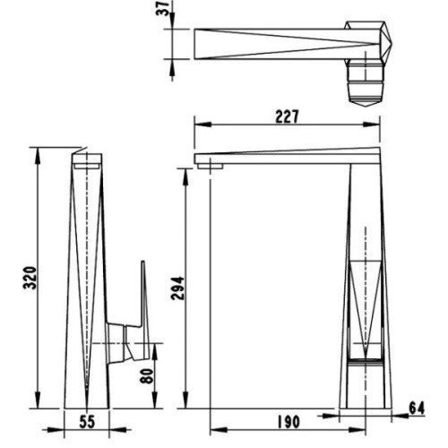 Смеситель для кухни Bravat Iceberg F776110C-2 - фото 2