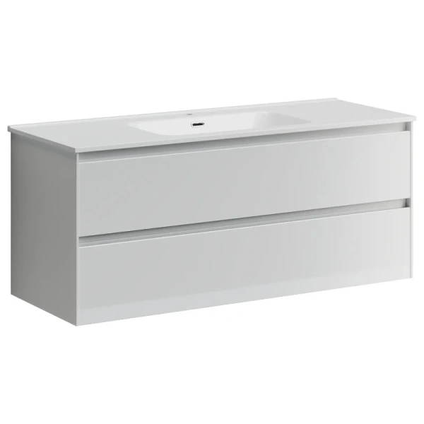 Тумба с раковиной подвесная Sancos Cento CN120-1W 120 см с ящиками