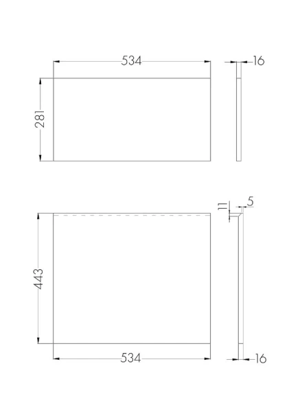 Фасад для тумбы Акватон Лондри 60 см белый, в наличии - фото 2