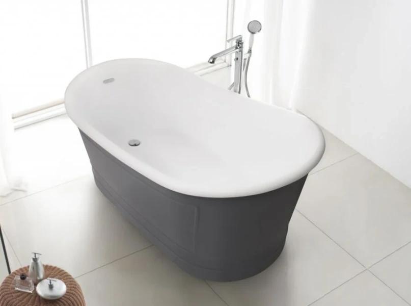 Ванна акриловая BelBagno 167х90 см отдельностоящая - фото 1