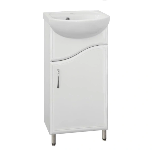 Тумба с раковиной напольная Style Line Эко Волна ЛС-00000094 45 см с дверцей