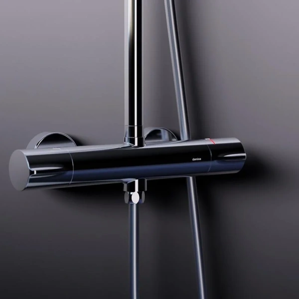 Душевая стойка Damixa Scandinavian Pure 936800 с термостатом, без излива - фото 5