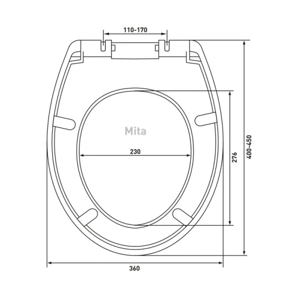 Крышка-сиденье с микролифтом BERGES Mita белая, с микролифтом index_2 - фото 8