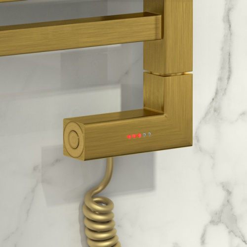 Полотенцесушитель электрический Сунержа Аркус 2.0 60х40 см состаренная латунь, тэн правый, другие - фото 3