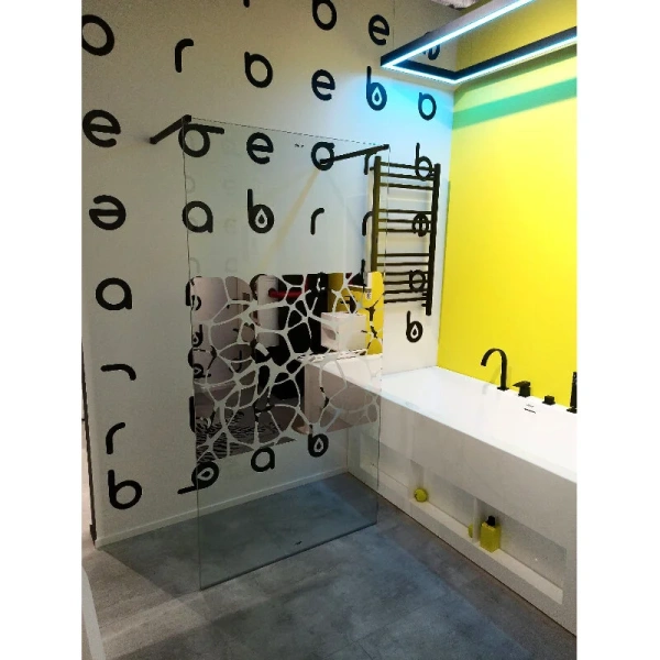 Душевая перегородка Abber Immer Offen 100 см стекло прозрачное - фото 4