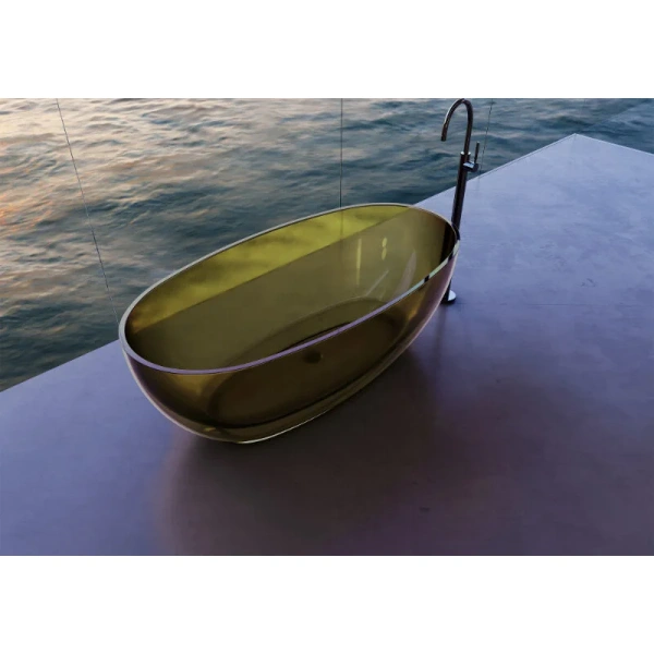 Ванна из полиэфирной смолы Abber Kristall 170х75 см оливковая, 170x75 см - фото 3