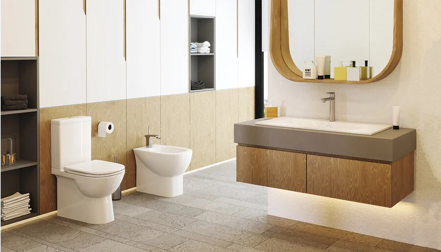 Унитаз компакт Sanita Luxe Quadro белый - фото 4