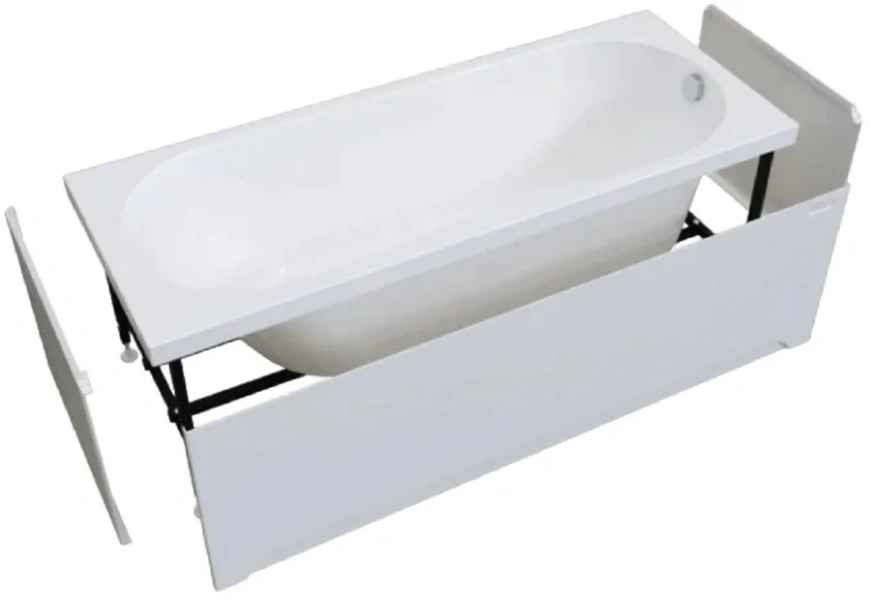 Ванна акриловая Радомир Виктория лайт 2-78-0-0-1-257Р, 150 x 70 см, фронтальный экран, каркас разборный в комплекте, белая, приставные, встраиваемые - фото 7