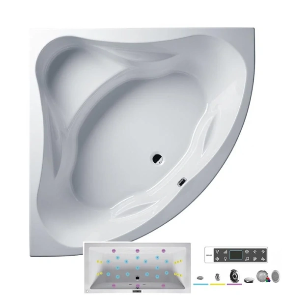 Ванна гидромассажная Riho Neo 150 x 150 см, BLISS - фото 1