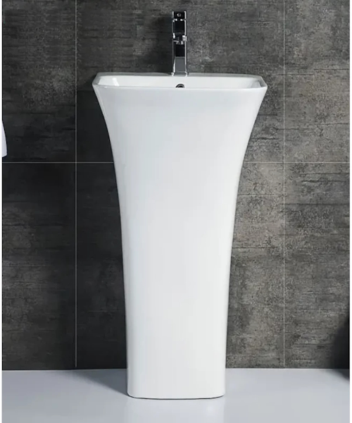 Раковина напольная Ceruttispa Luca 45 см белая - фото 4