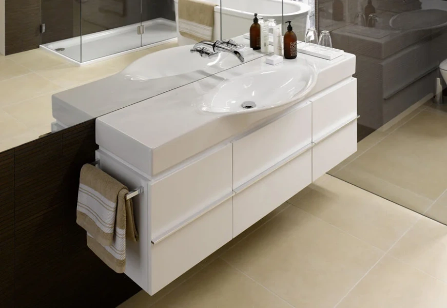 Тумба под раковину подвесная Laufen Case 150 см белая глянцевая, подвесная, пристенная - фото 4