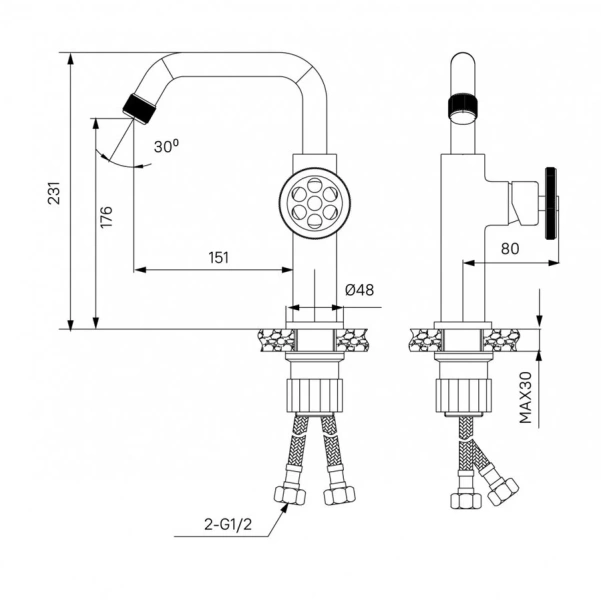 Смеситель для раковины IDDIS Grange однорычажный - фото 2