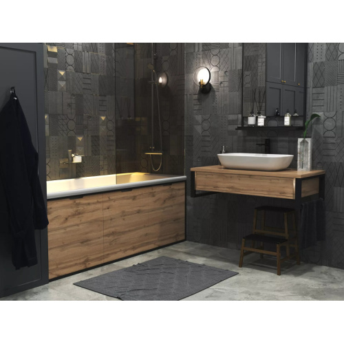 Фронтальная панель 1Marka Grunge Loft 170 см Дуб вотан - фото 2