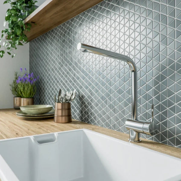 Смеситель для кухни Ideal Standard Ceralook серебряный шторм, матовый хром - фото 4