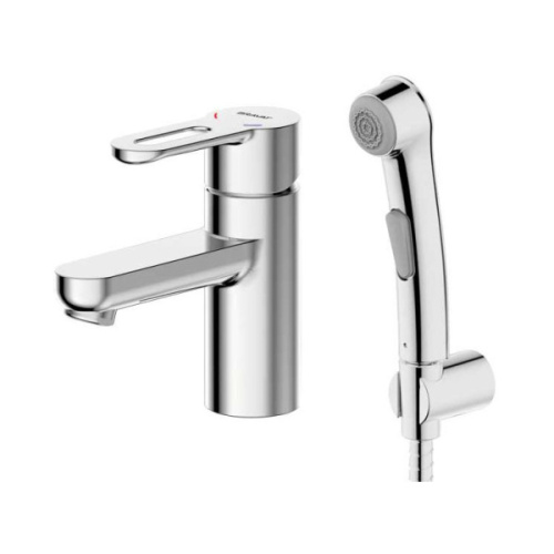 Смеситель для умывальника с гигиеническим душем Bravat Stream-D F137163C-1 - фото 1